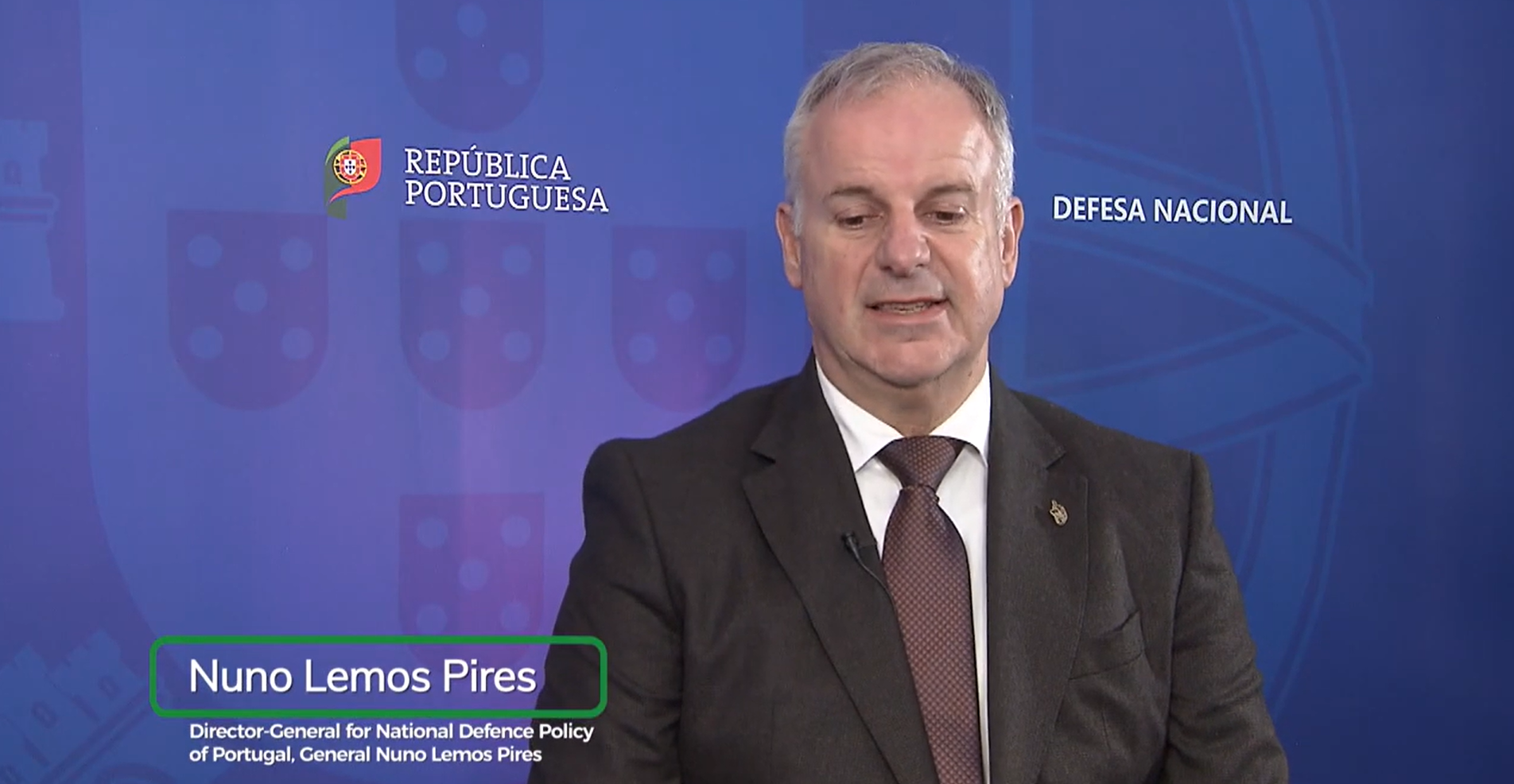 General Nuno Lemos Pires, Director‑General for National Defence Policy